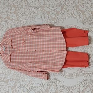 🟡 Allison Dailey II shirt and capris pants size 22W (InvW065)